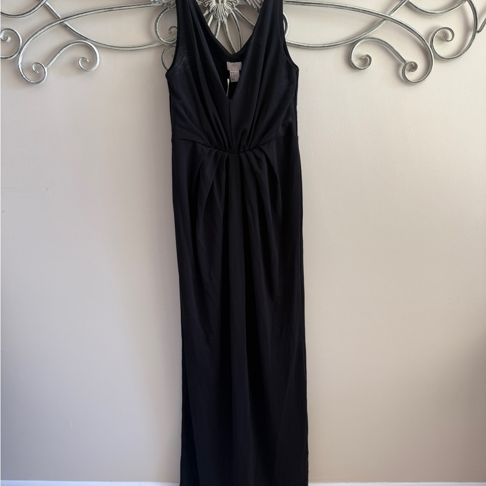 H&M Black Maxi Dress with V-Neck